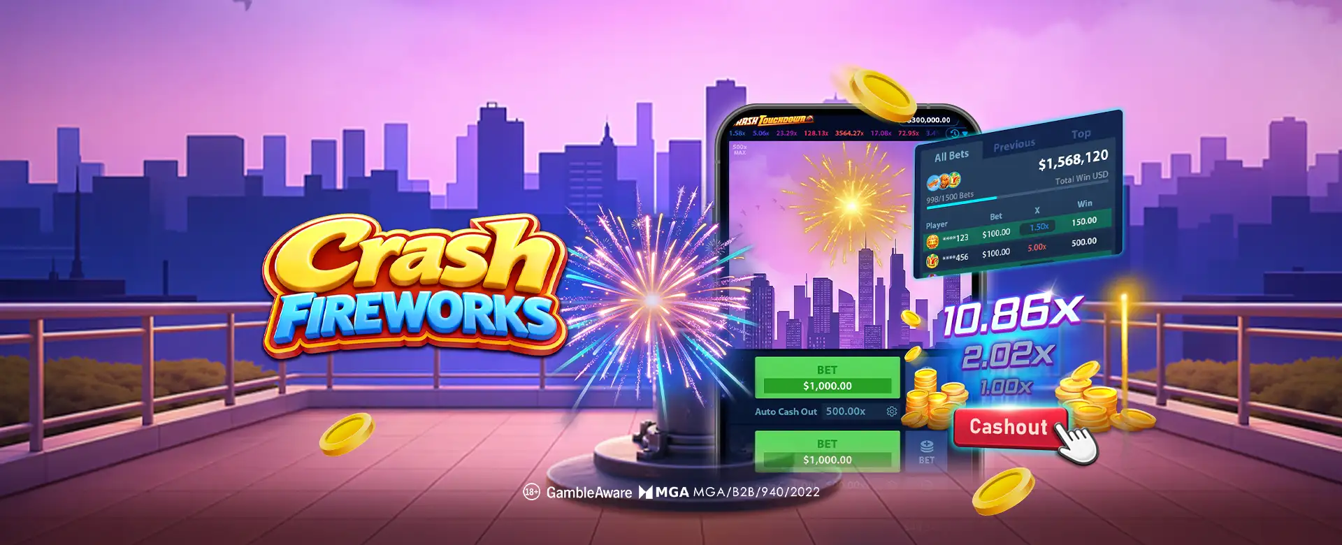 TaDa Gaming Lights Up Every Round with Crash Fireworks