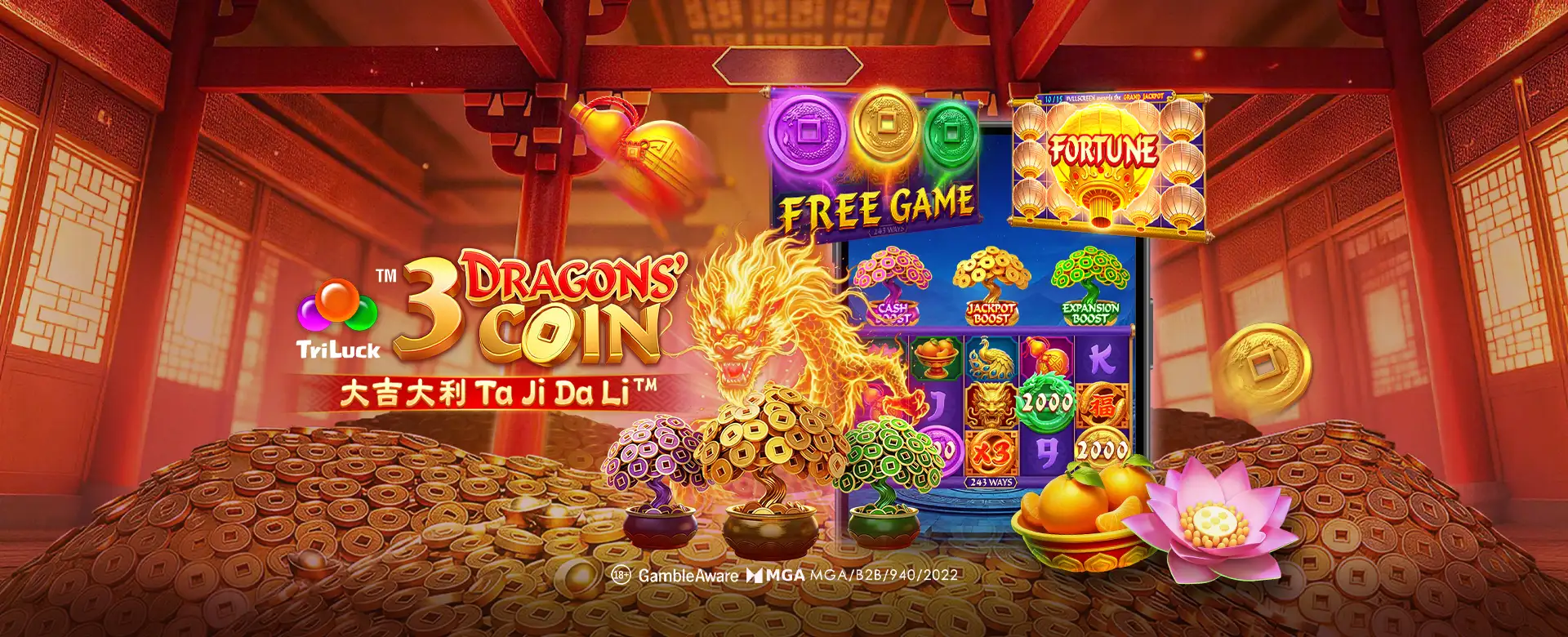 TaDa Gaming Powers Up Triple Fortune with 3 Dragons’ Coin