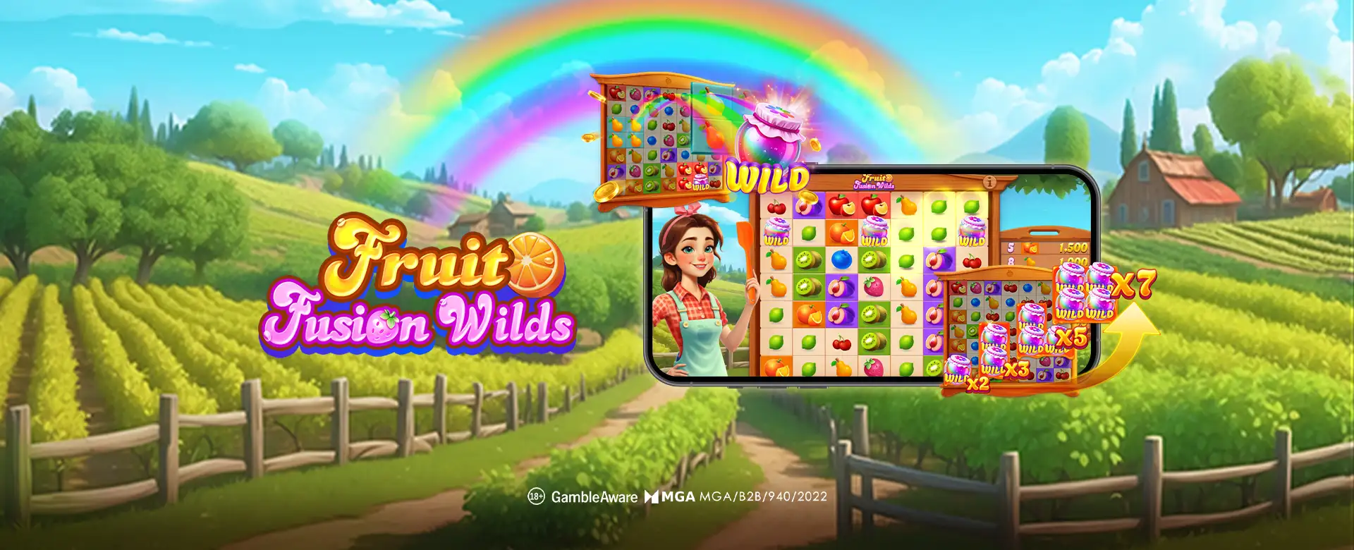 TaDa Gaming Fuses Cascading Wins with Evolving Wilds in Fruit Fusion Wilds