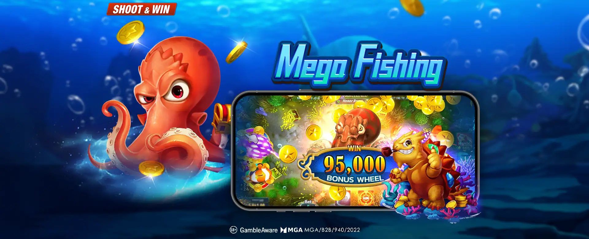 Unleash the Beasts Below: Mega Fishing – Conquer Awakening Bosses, Spin for Epic Wins, and Dominate the Deep!