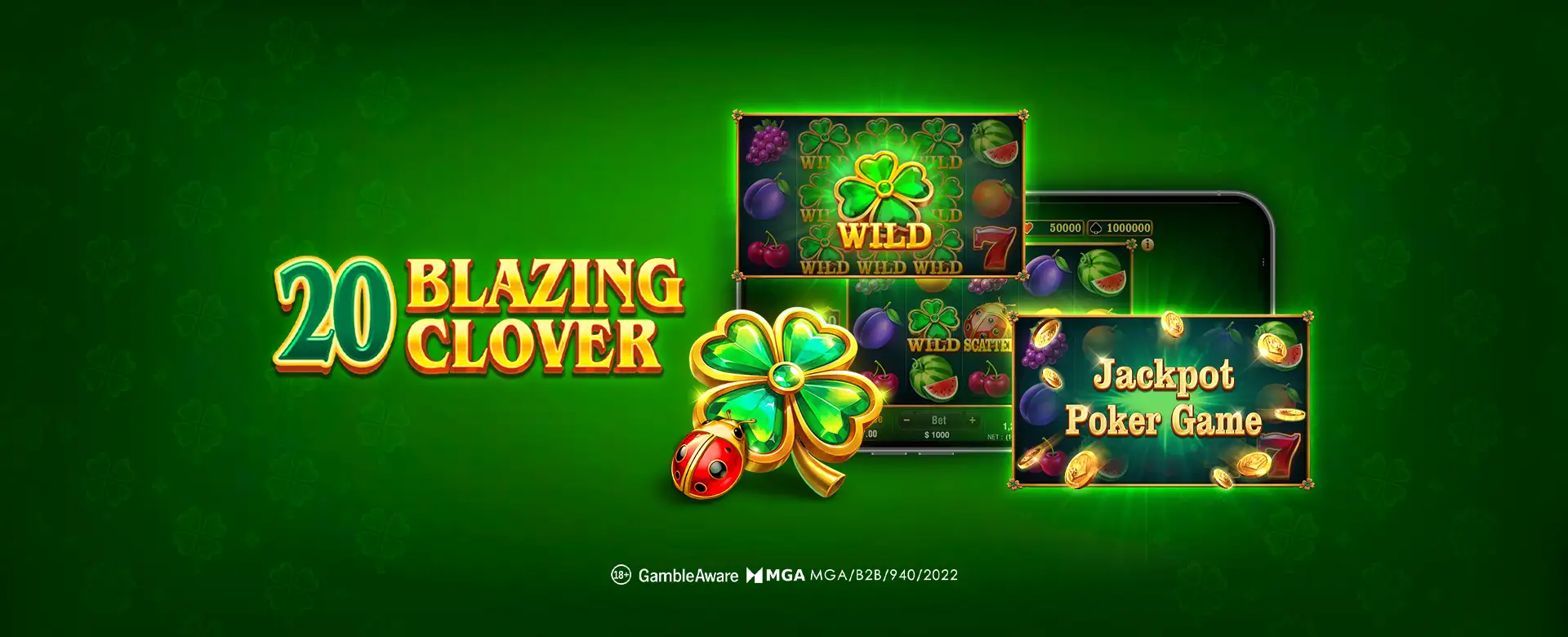 20 Blazing Clover Turns Up the Heat with Expanding Wilds and Jackpot Bonus Fun