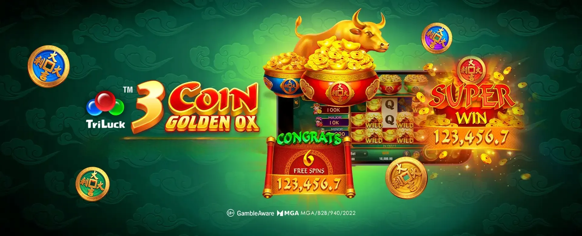 JILI.US Charges Ahead with 3 Coin Golden OX, a TriLuck™ Sequel Packed with Fortune and Free Spins